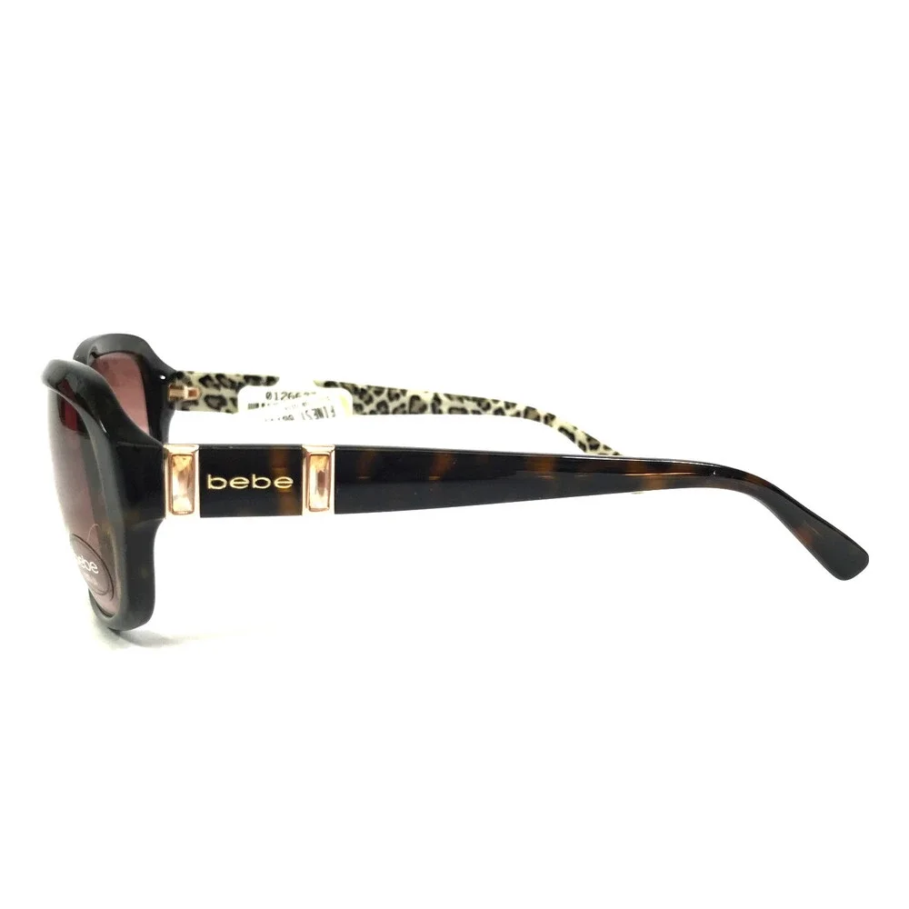 Bebe Sunglasses FINEST BB7080 215 Tortoise Brown Frames with Red Gradient Lenses